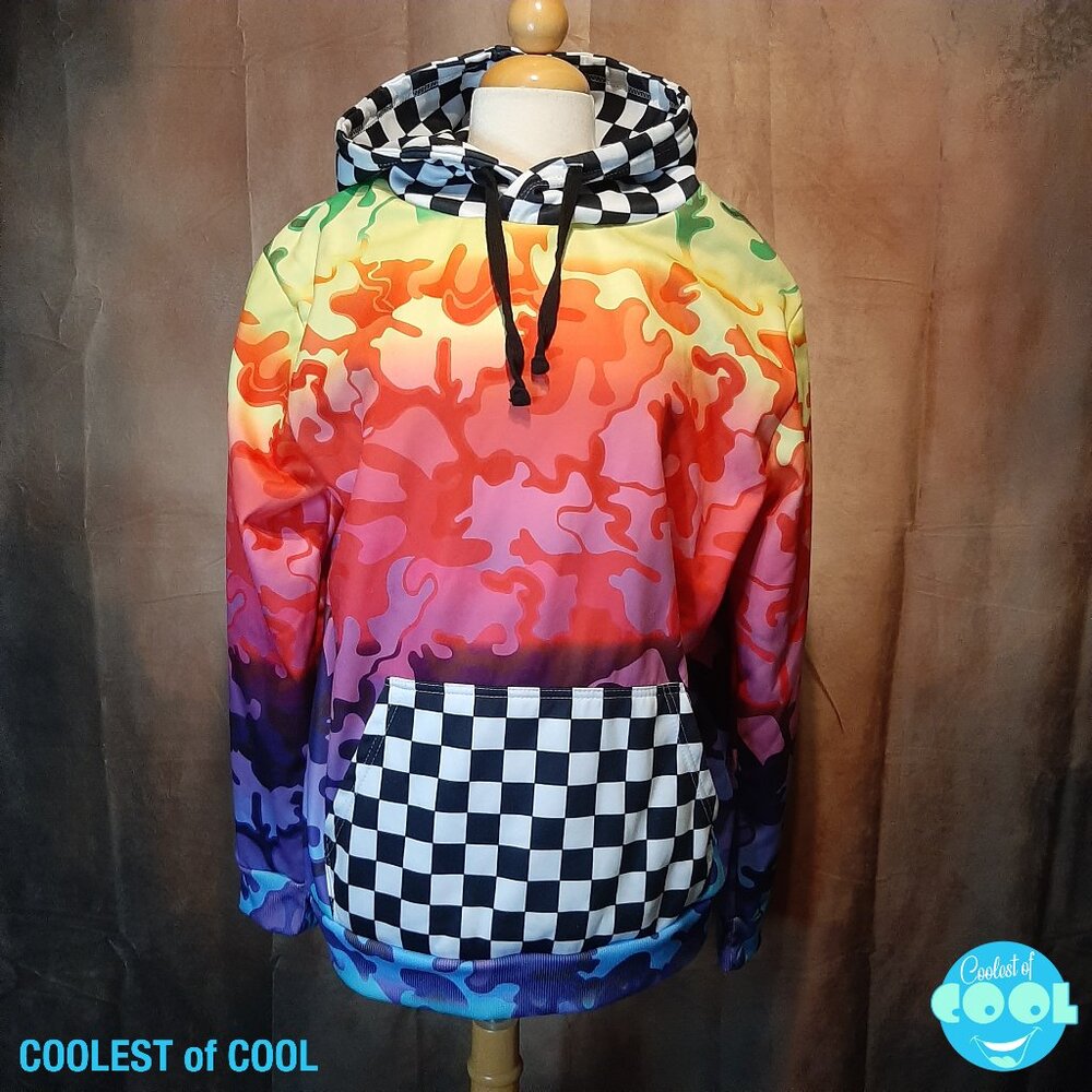Enter the Void Hoodie All over print multicolor unisex size large EDM event gear